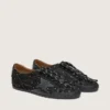 Women's True-Star in black suede with Swarovski crystals and black leather star