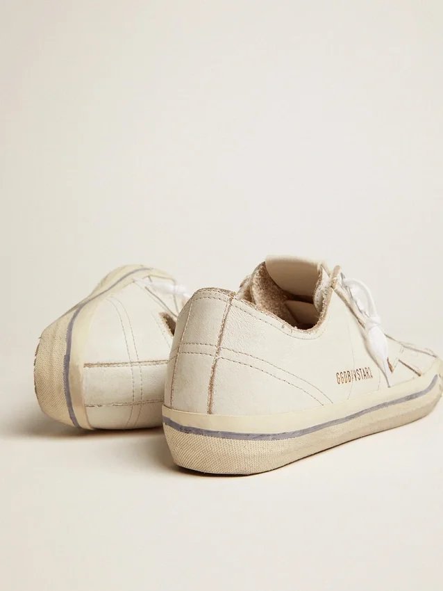 Women's V-Star in vintage effect leather