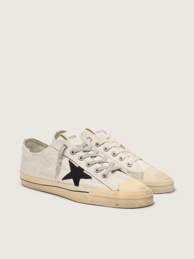 Women's V-Star with black suede star and embroidered lettering