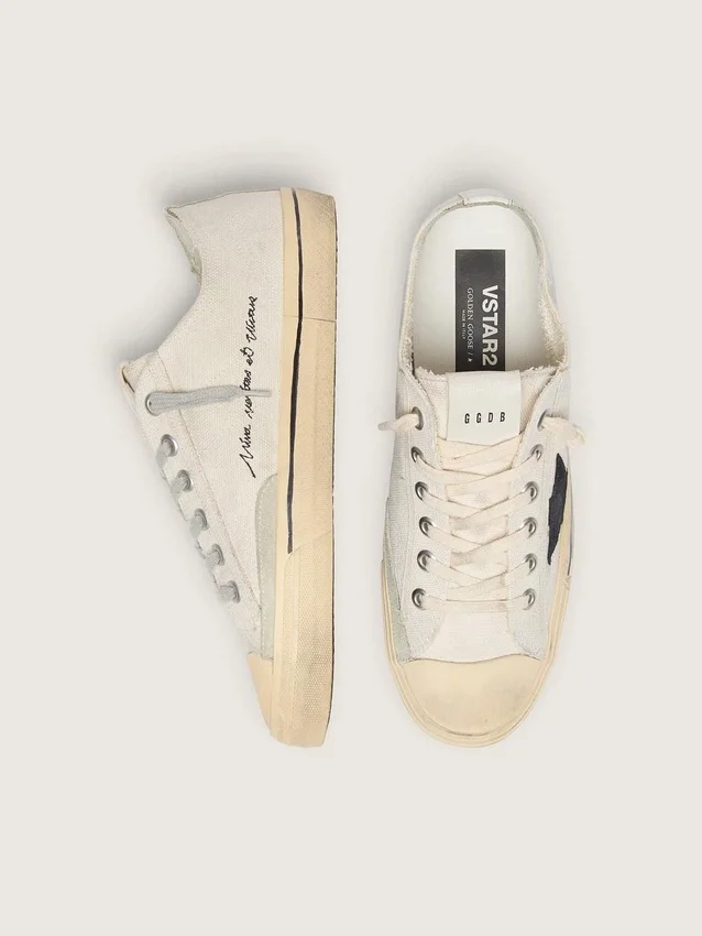 Women's V-Star with black suede star and embroidered lettering