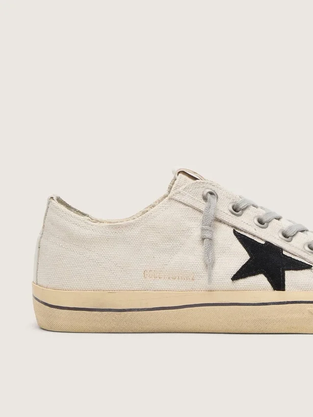 Women's V-Star with black suede star and embroidered lettering