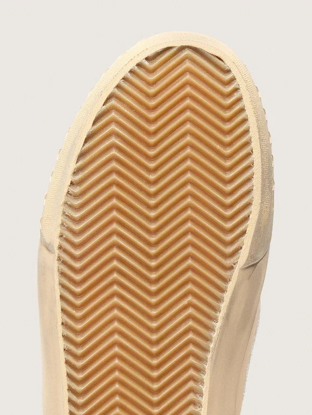 Women’s VCE Penstar in beige suede and pearl-colored sequins
