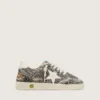 Young Ball Star in black and white leopard pony skin with cream leather star