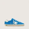 Junior Super-Star in bright blue suede with white leather star